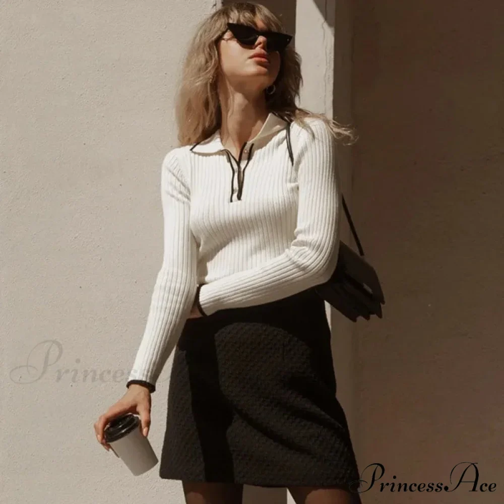 Long Sleeve Patchwork Multicolored Jumper