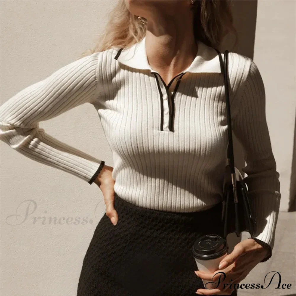 Long Sleeve Patchwork Multicolored Jumper - Image 2