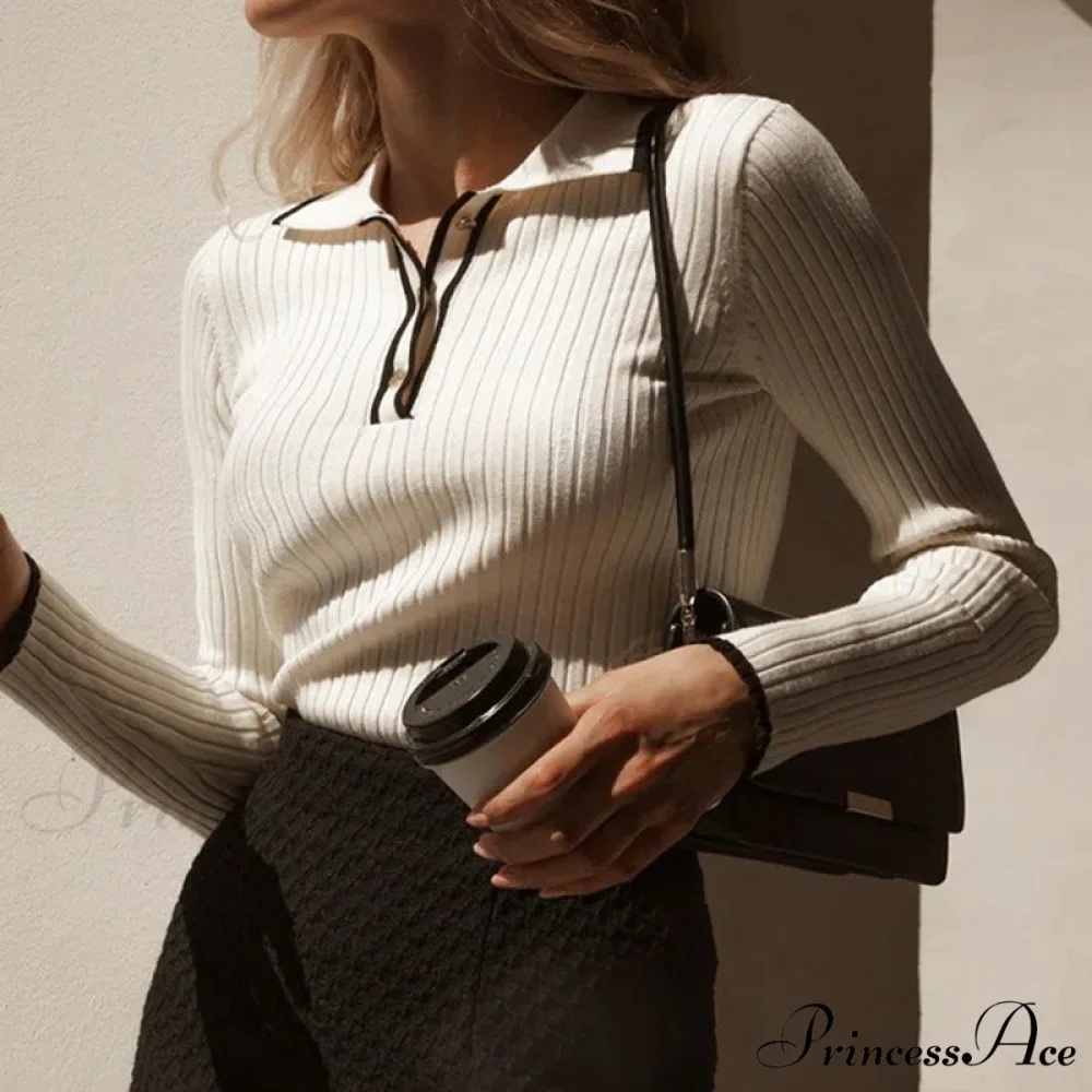 Long Sleeve Patchwork Multicolored Jumper - Image 3