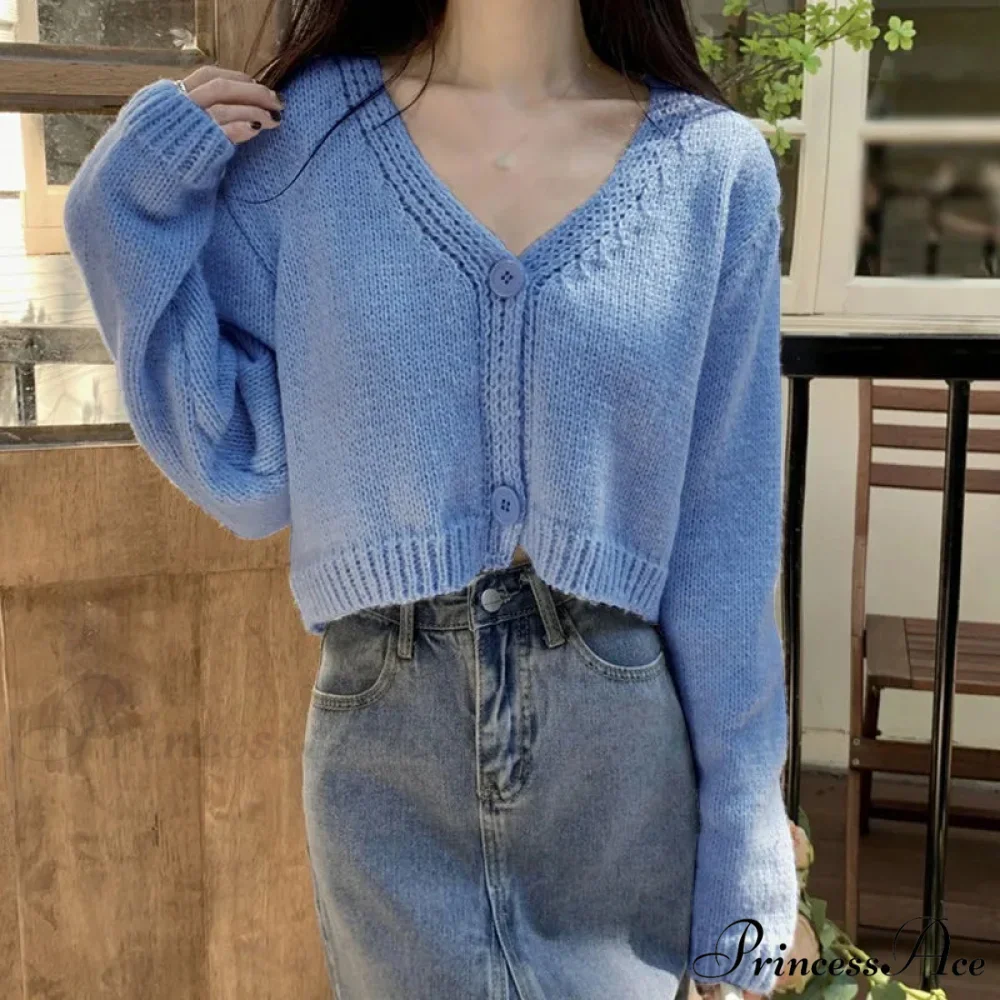 Long Sleeve Slim Short Solid Informal All-Purpose Cardigan - Image 7