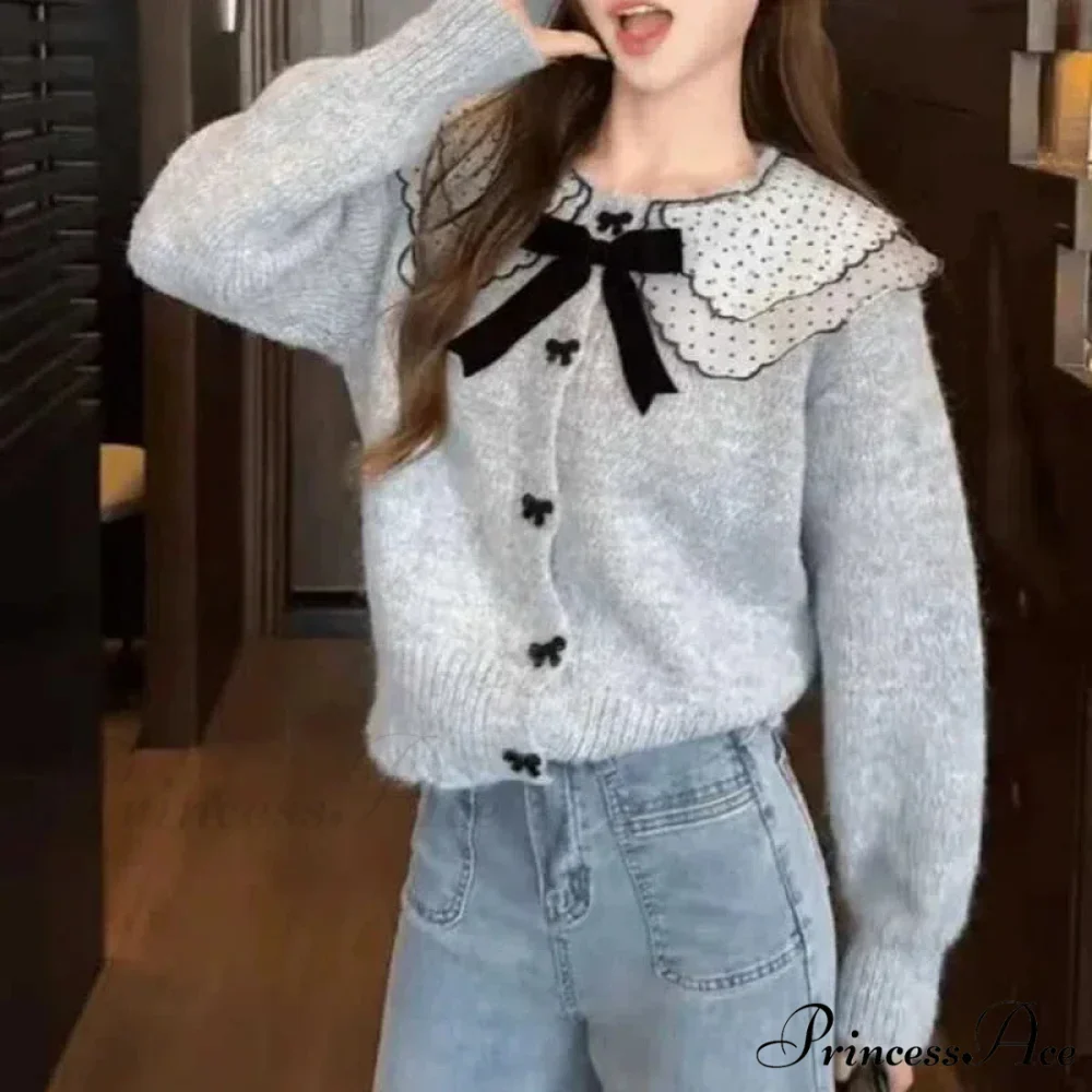 Loose Button Knit Cardigan - Image 2