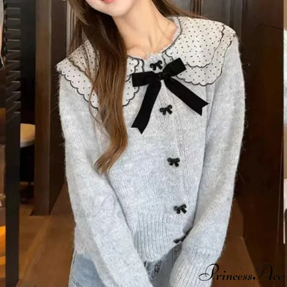 Loose Button Knit Cardigan - Image 3