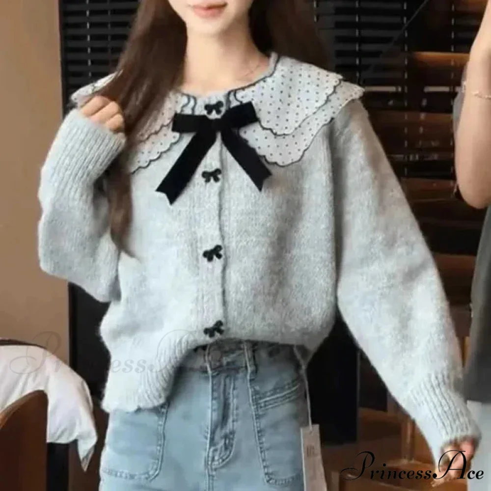 Loose Button Knit Cardigan - Image 4