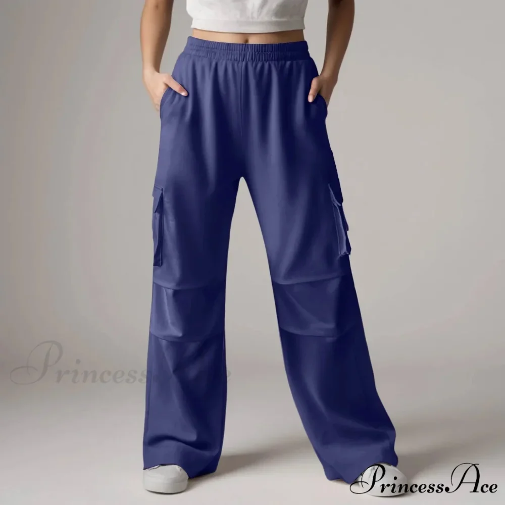 Loose Cargo Sweatpants with Pockets Trousers - Image 2