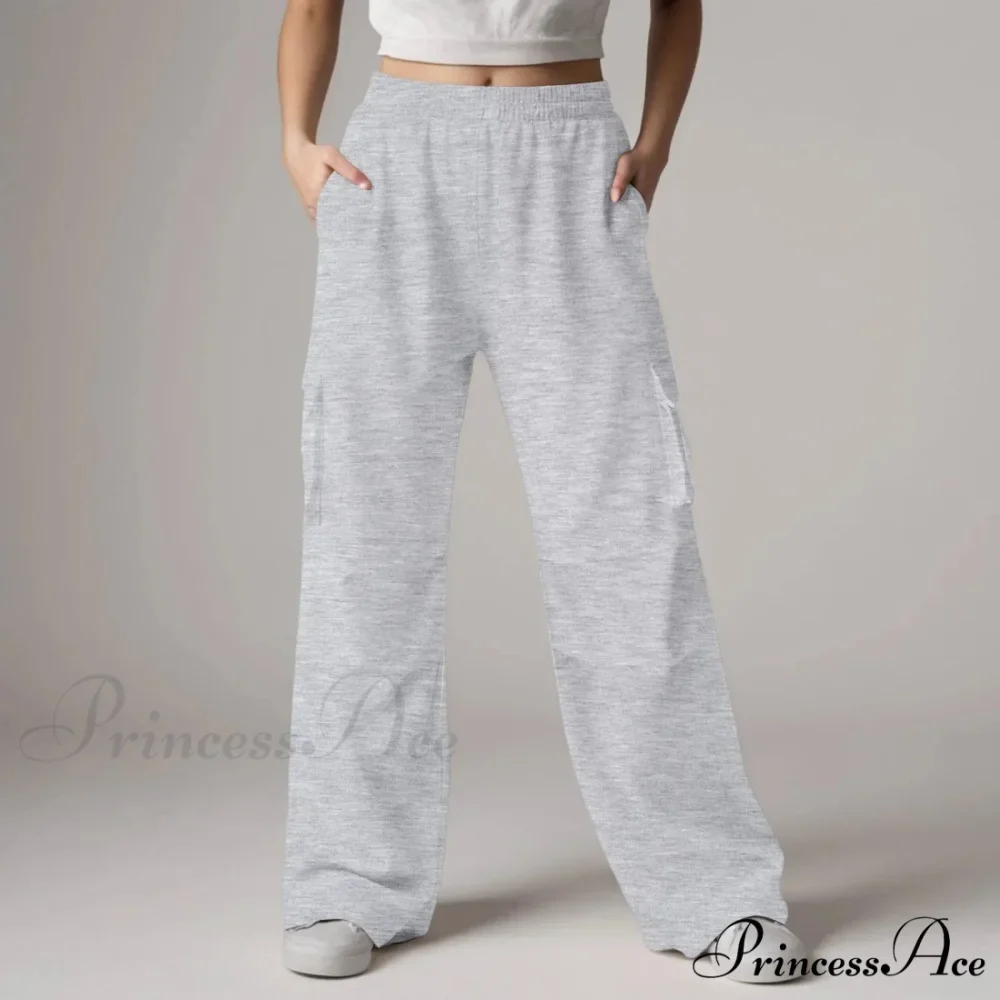 Loose Cargo Sweatpants with Pockets Trousers - Image 3