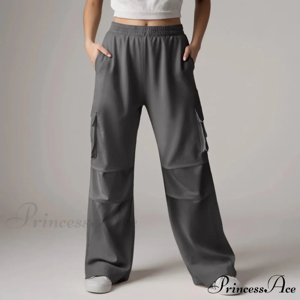 Loose Cargo Sweatpants with Pockets Trousers - Image 6