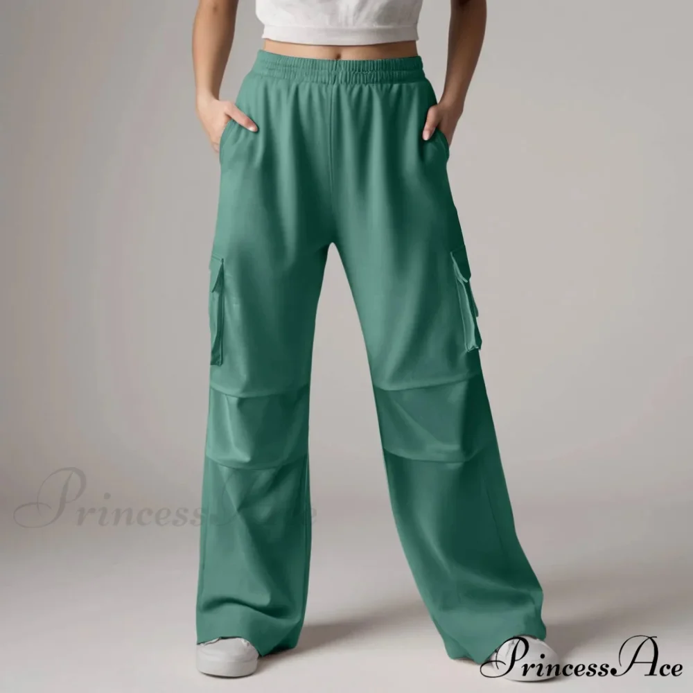 Loose Cargo Sweatpants with Pockets Trousers - Image 7