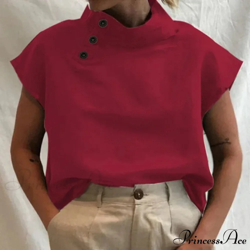 Loose Cotton Ivory Top Warm-weather Top - Image 2