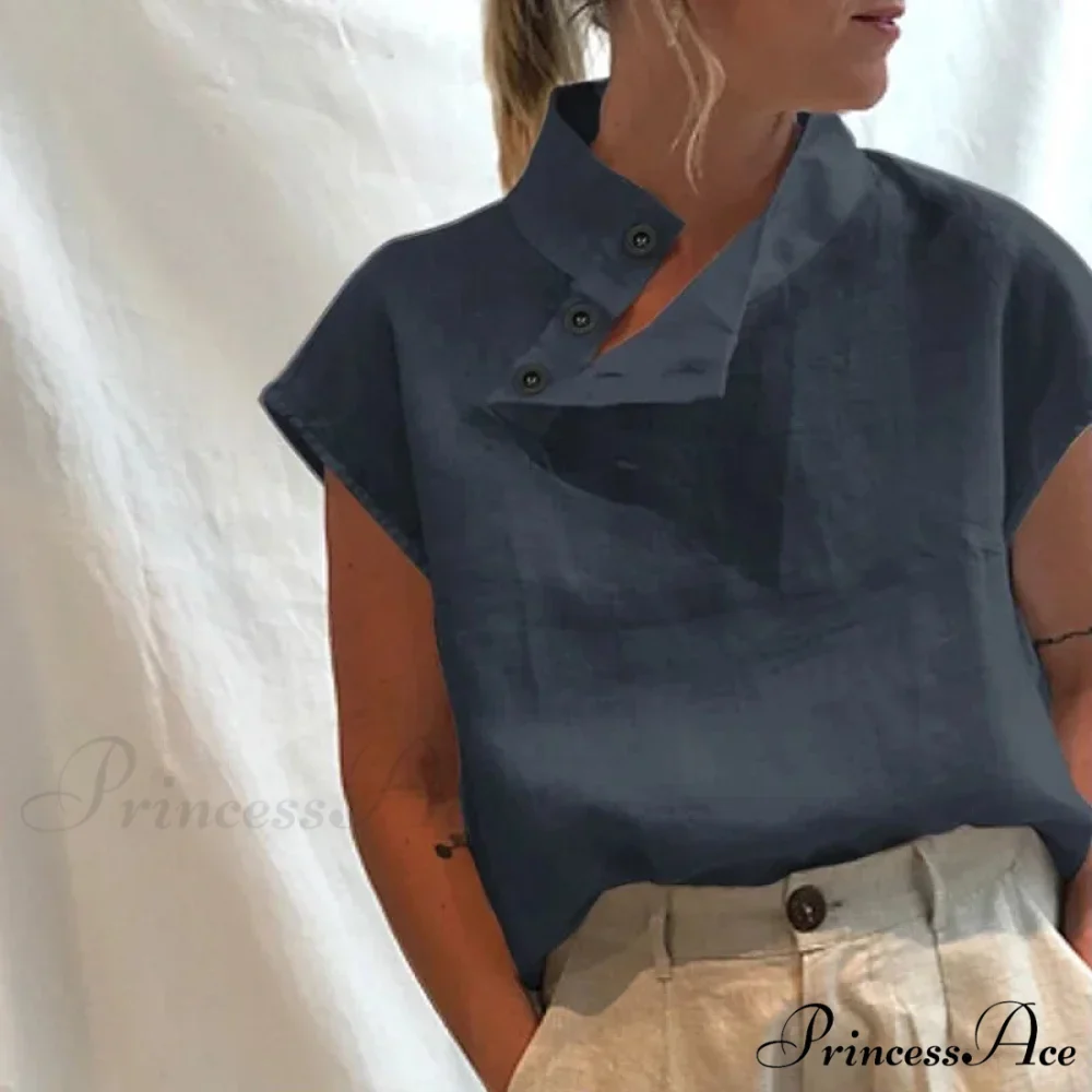 Loose Cotton Ivory Top Warm-weather Top - Image 4