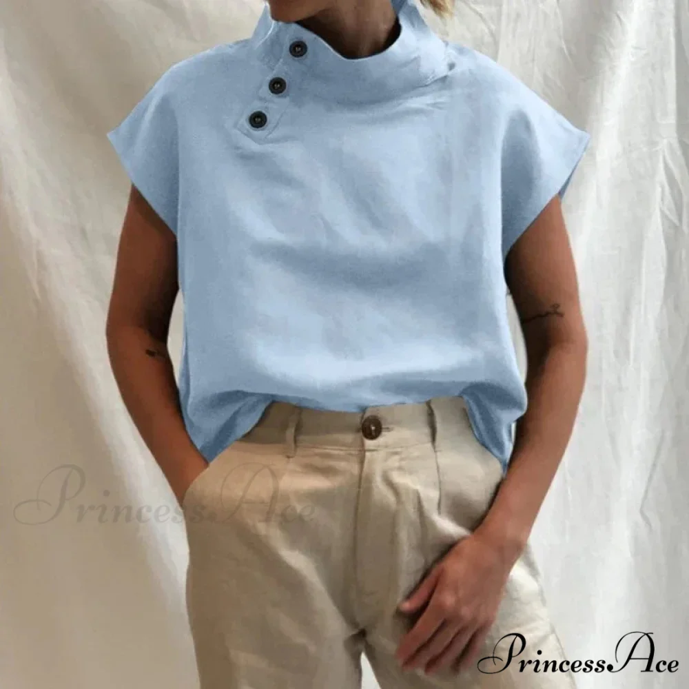 Loose Cotton Ivory Top Warm-weather Top - Image 5