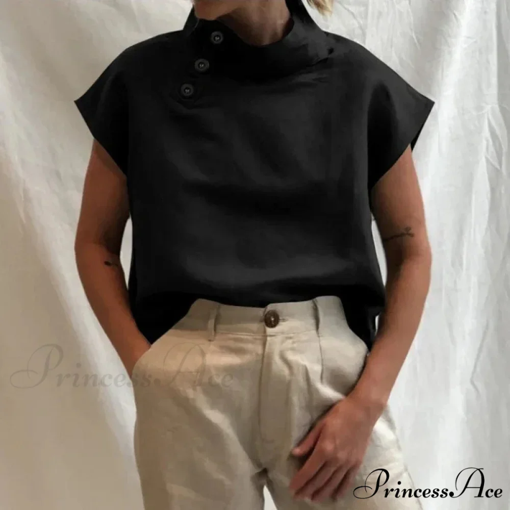 Loose Cotton Ivory Top Warm-weather Top - Image 6