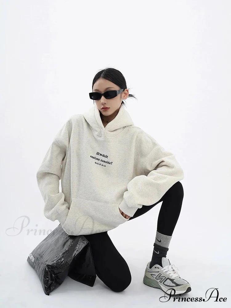 Loose Oversized Long Sleeve Fashion Comfortable Hoodie - Image 2