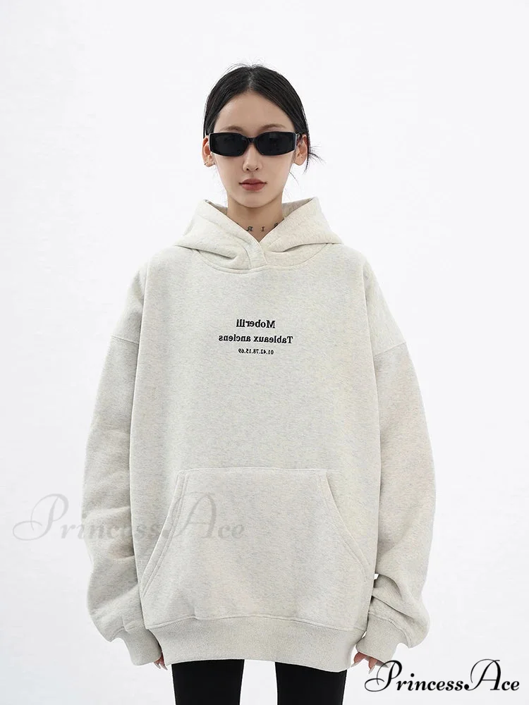 Loose Oversized Long Sleeve Fashion Comfortable Hoodie - Image 4
