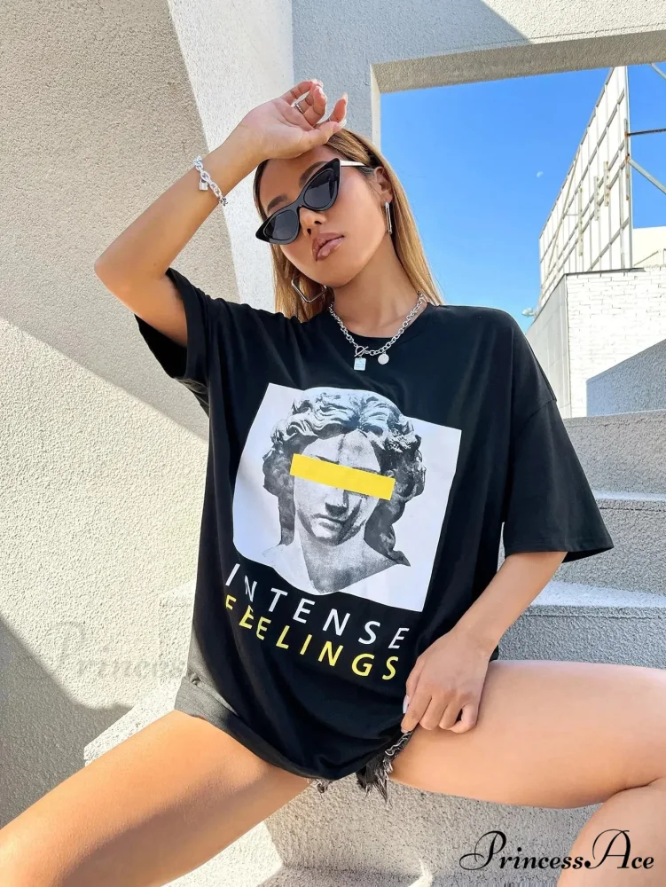 Loose Shoulder Large Urban T-shirt - Image 3