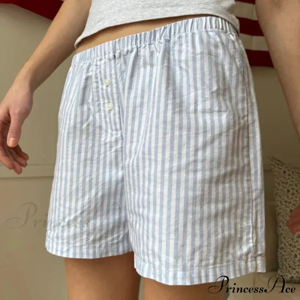 Loose Striped Retro Lounge Short - Image 3