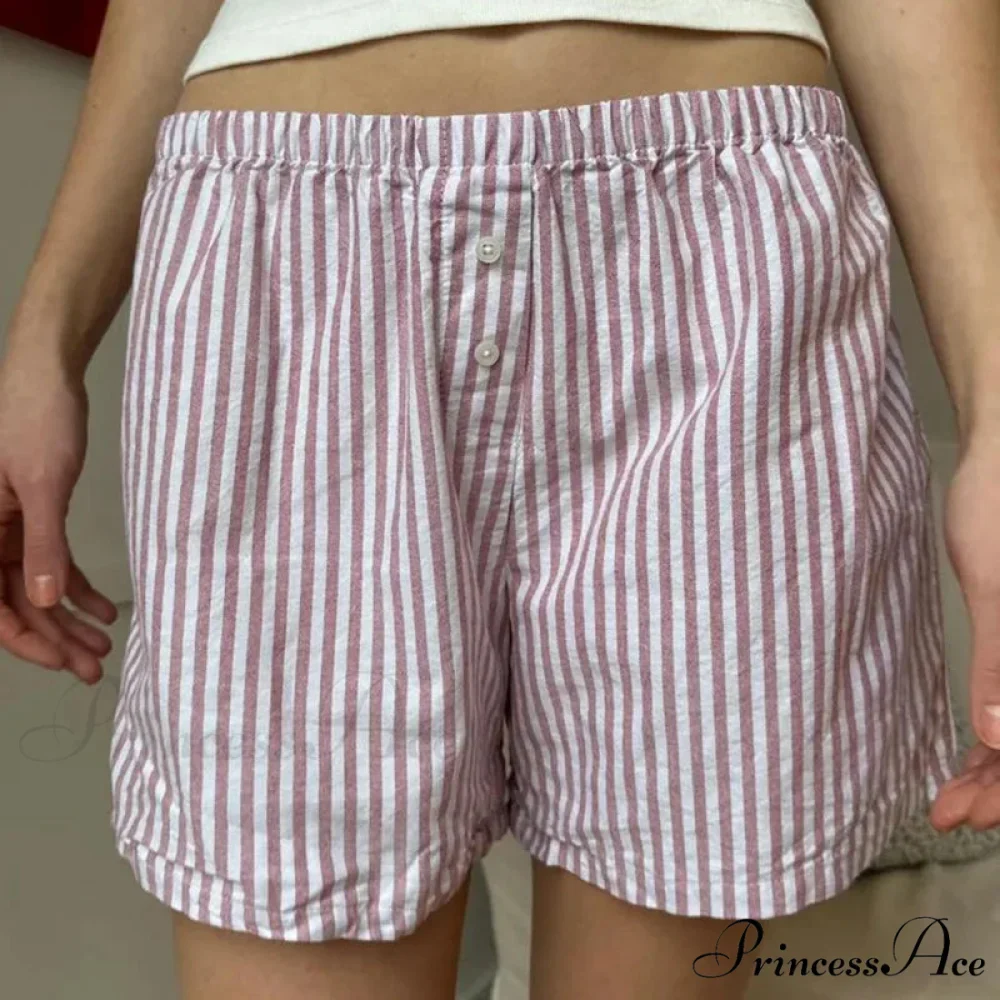 Loose Striped Retro Lounge Short - Image 5