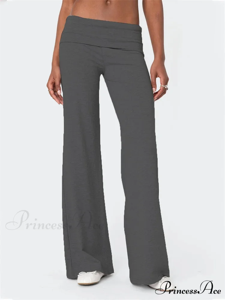 Loose Waist Monochrome Relaxed Informal Urban Pant - Image 5