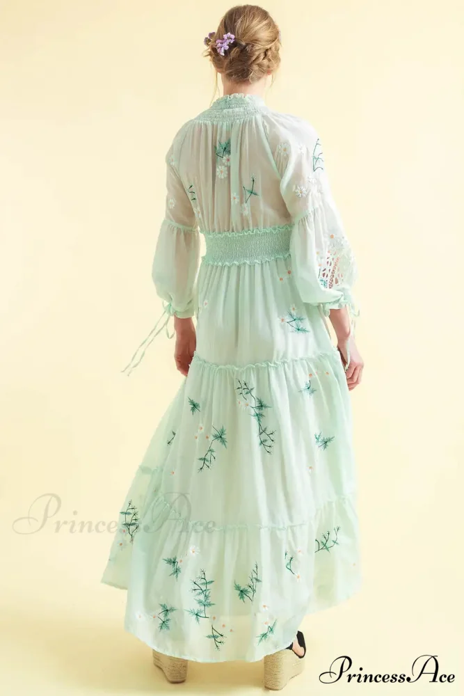 Low-cut Long Sleeve Informal Dress - Image 2