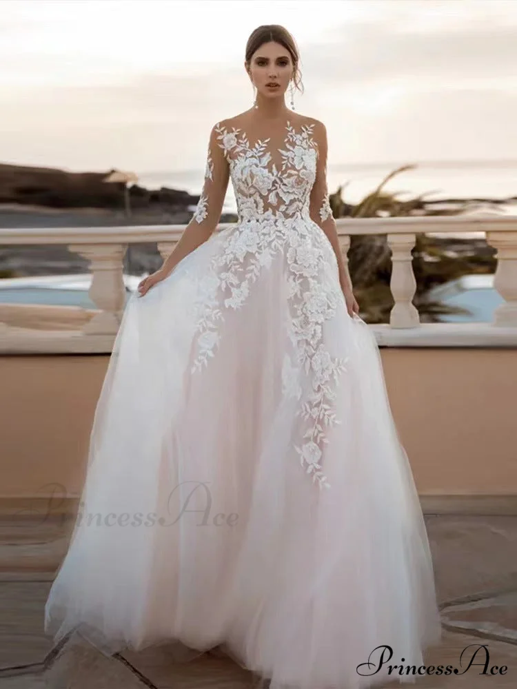 Low Plunging Neckline Tailored Fit Bridal Wedding Gown - Image 3