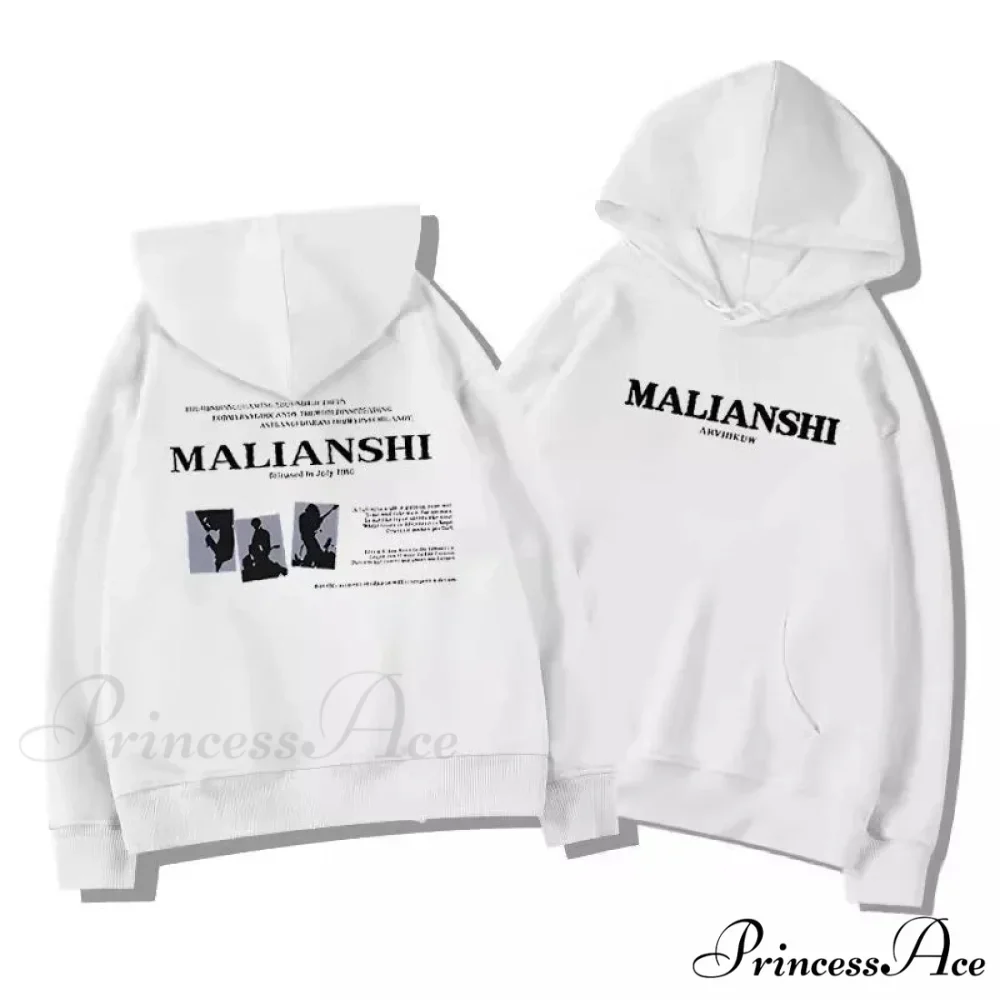 Main Street Correspondence Print Urban Music Hoodie - Image 4