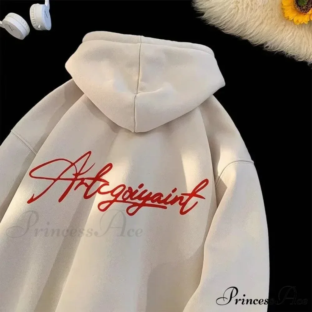 Main Street Correspondence Printed Generously Sized Hoodie - Image 2