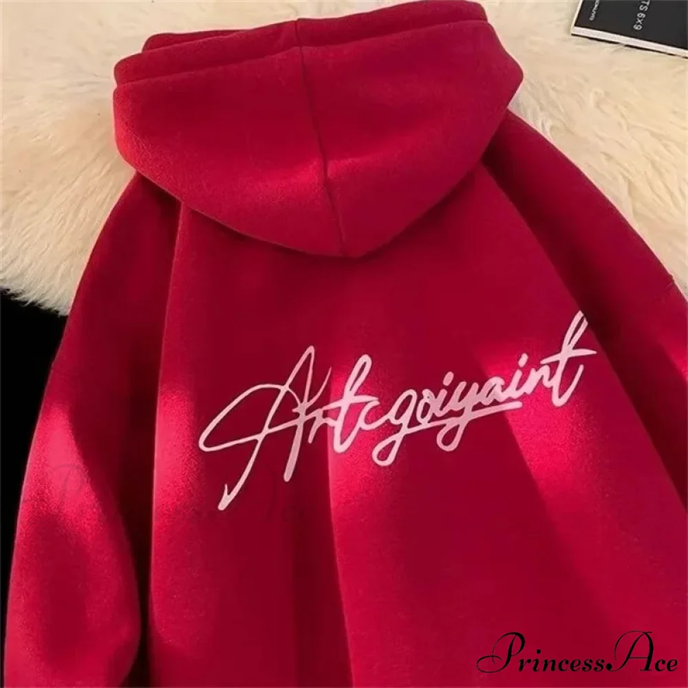 Main Street Correspondence Printed Generously Sized Hoodie - Image 3