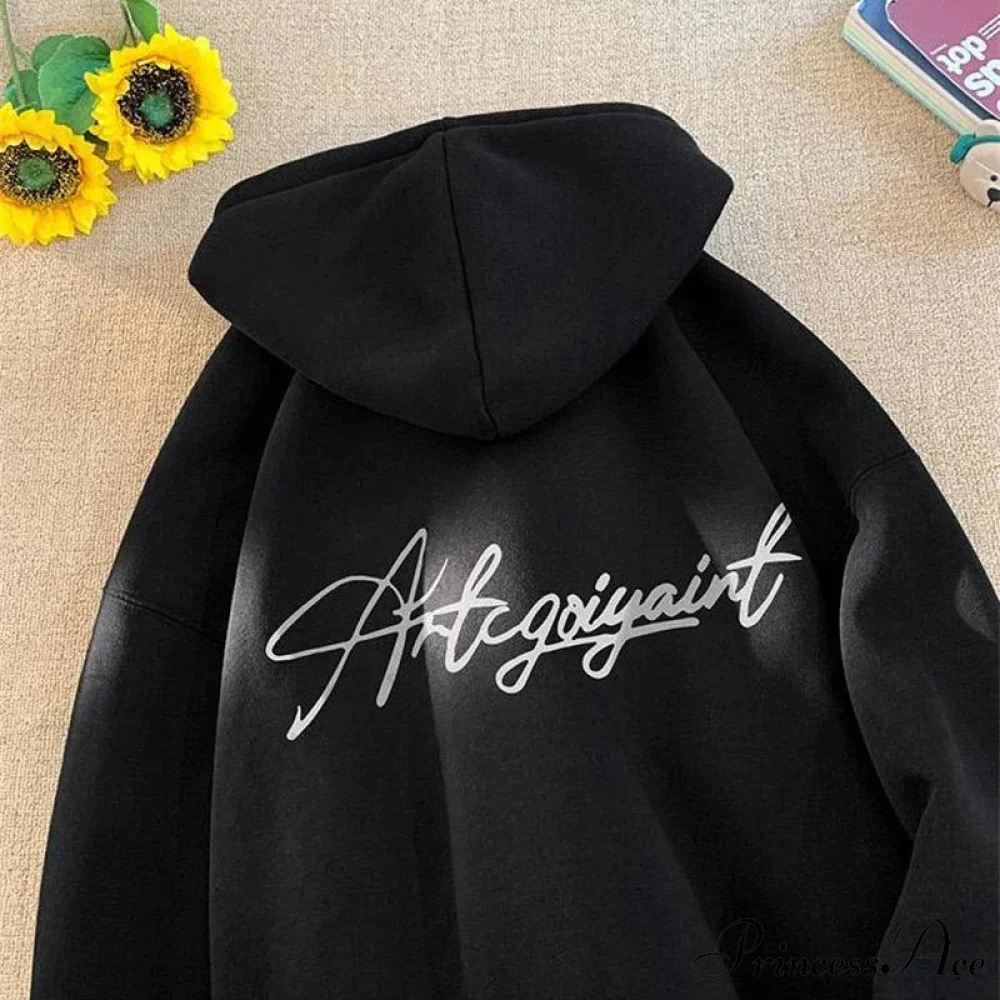 Main Street Correspondence Printed Generously Sized Hoodie - Image 4