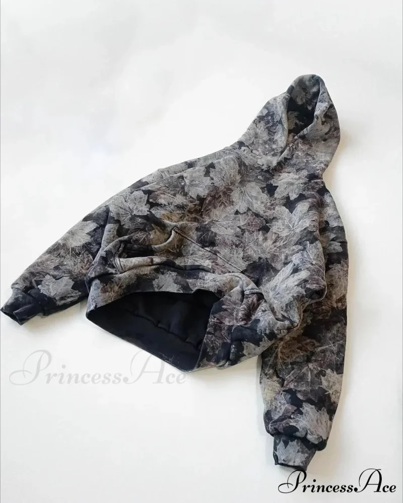 Maple Leaf Visual Pullover Hoodie - Image 2