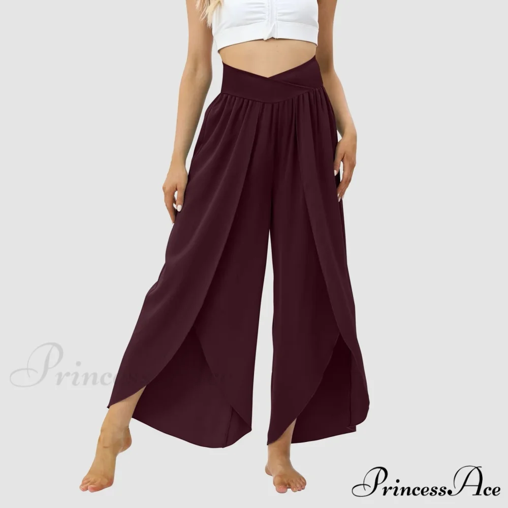 Mesh Frilled Folded Warm-weather Trousers - Image 11