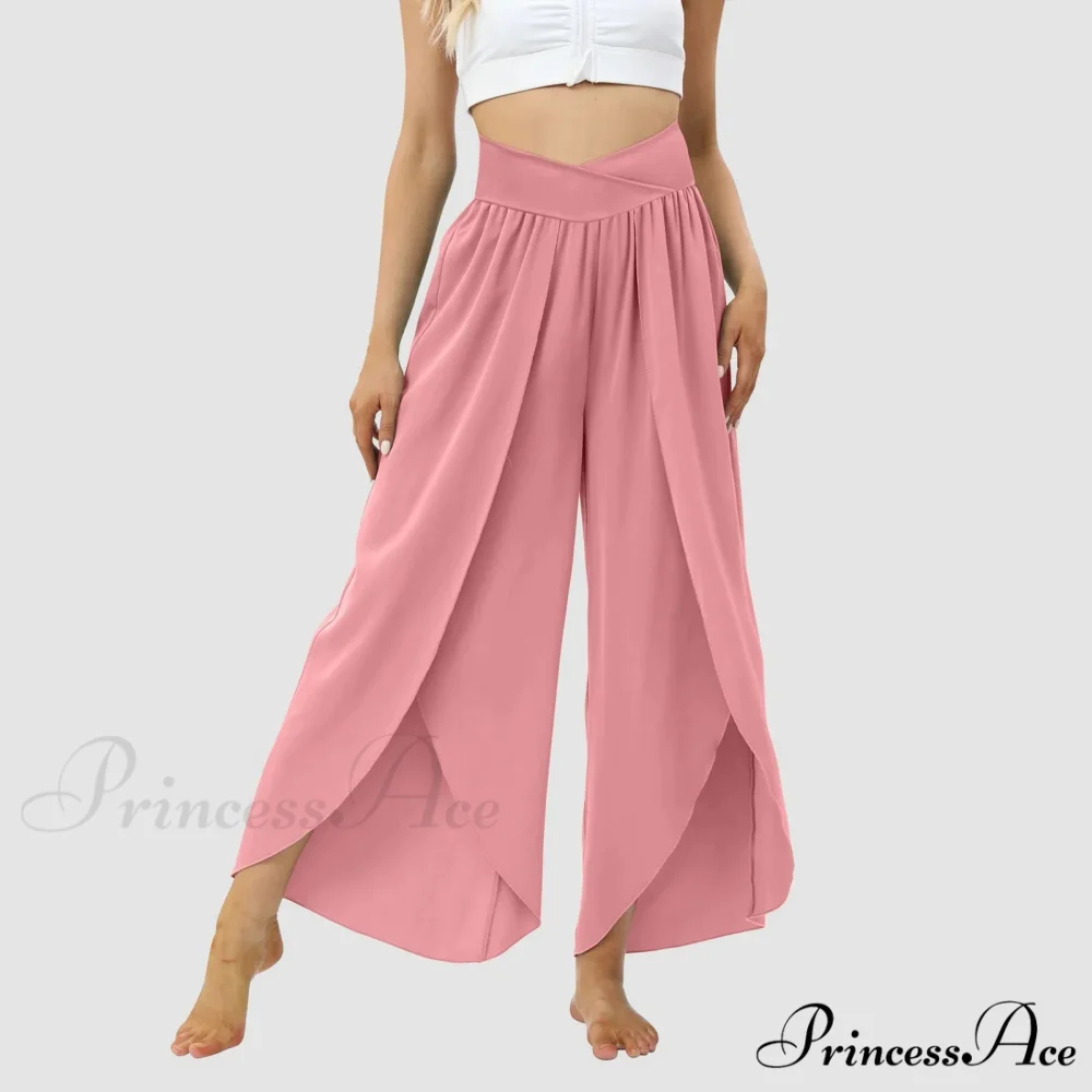 Mesh Frilled Folded Warm-weather Trousers - Image 2