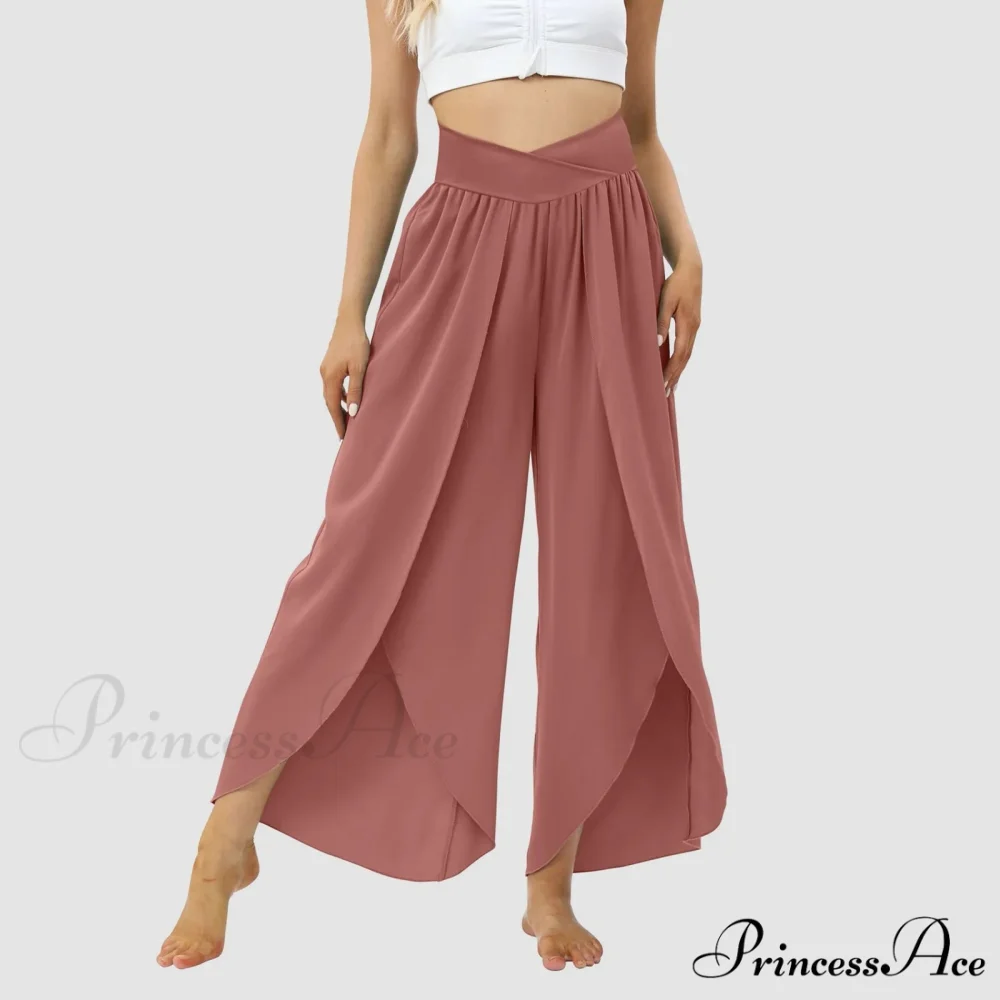 Mesh Frilled Folded Warm-weather Trousers - Image 7