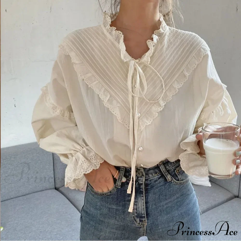 Mesh Hollow-Out Extended Sleeve Top - Image 6