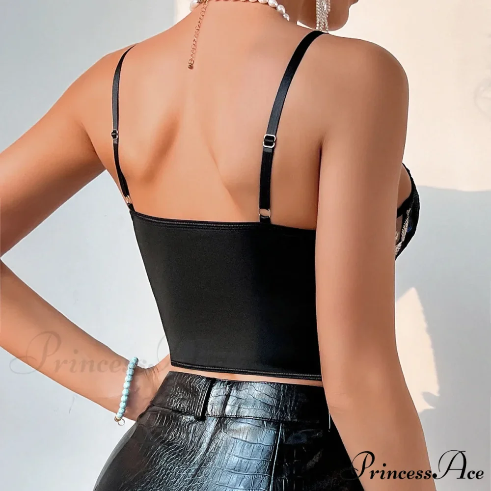 Mesh Tank Top Seductive Slim Bustier - Image 2