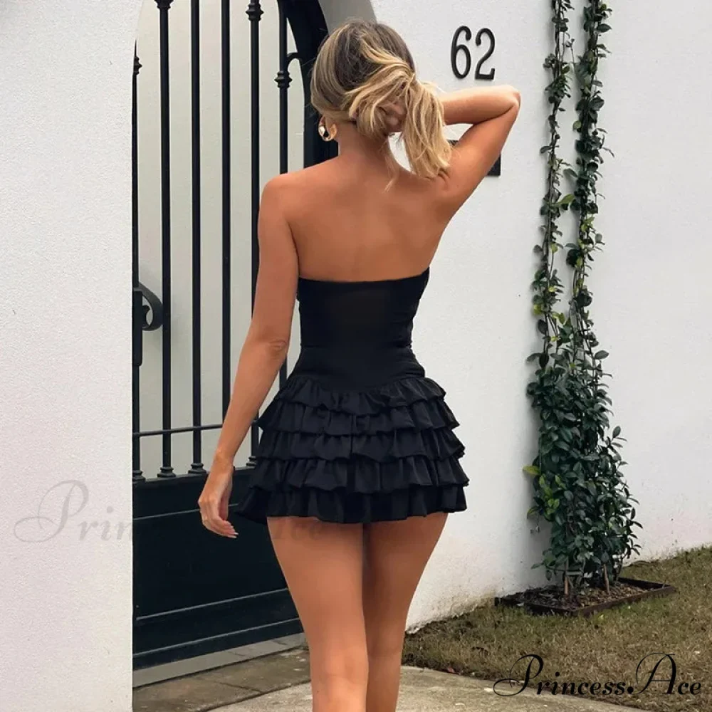 Metal Waist Wrap A-line Gown Holiday Dress - Image 2