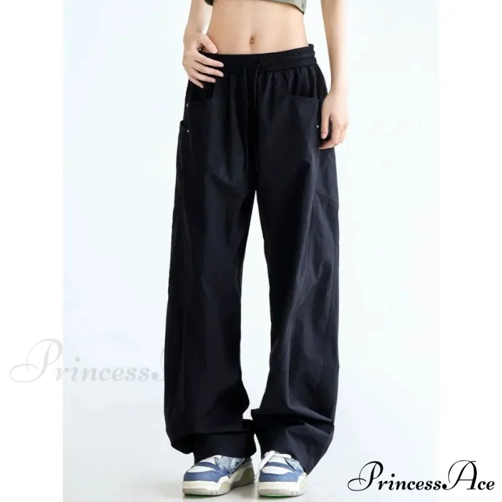 Monochromatic Cargo Women Y2K Trousers - Image 3