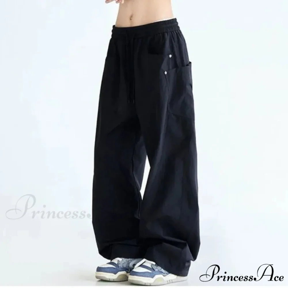 Monochromatic Cargo Women Y2K Trousers - Image 4