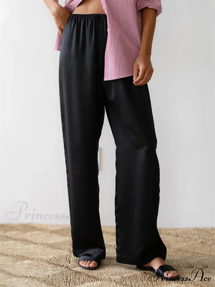 Monochromatic Lounge Stretchy Waist Pull-On Pant
