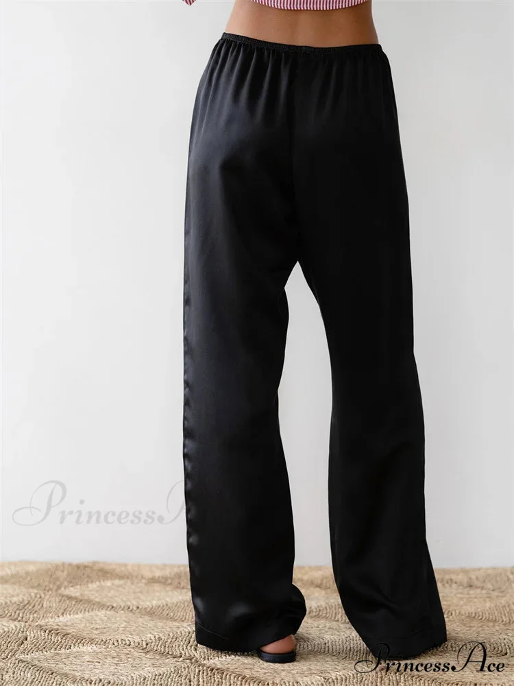 Monochromatic Lounge Stretchy Waist Pull-On Pant - Image 2