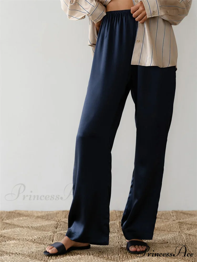 Monochromatic Lounge Stretchy Waist Pull-On Pant - Image 6