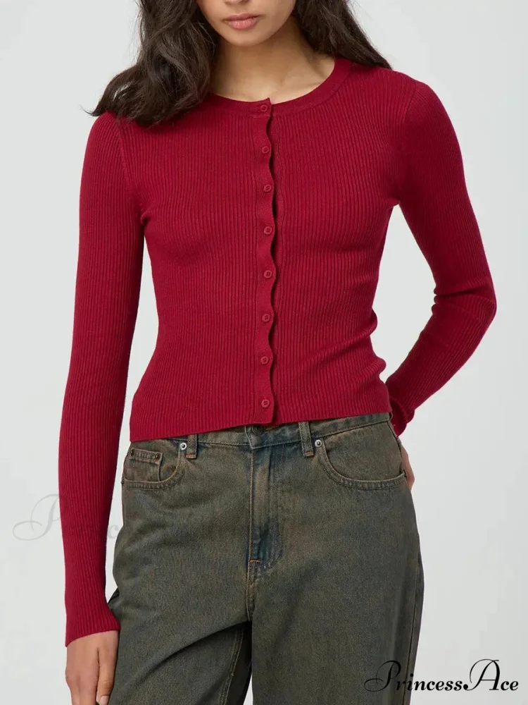 Monochromatic Textured Extended Sleeve Knit Cardigan - Image 10
