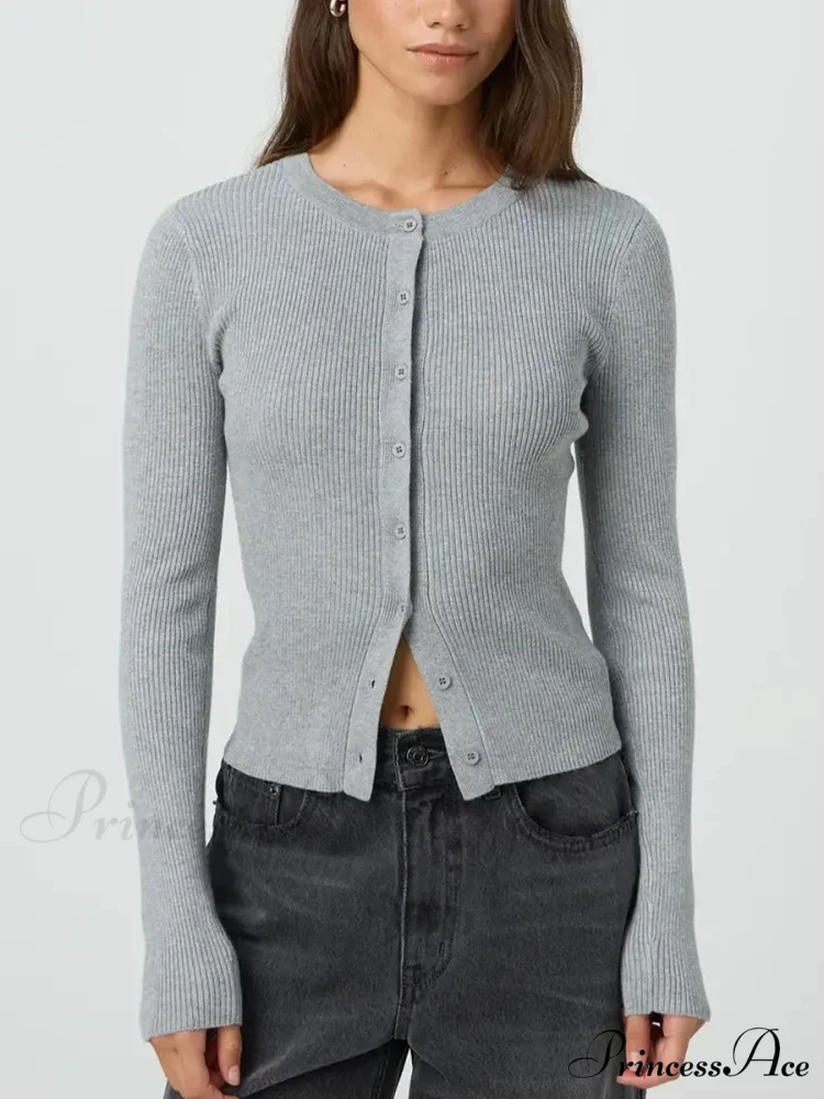 Monochromatic Textured Extended Sleeve Knit Cardigan - Image 11