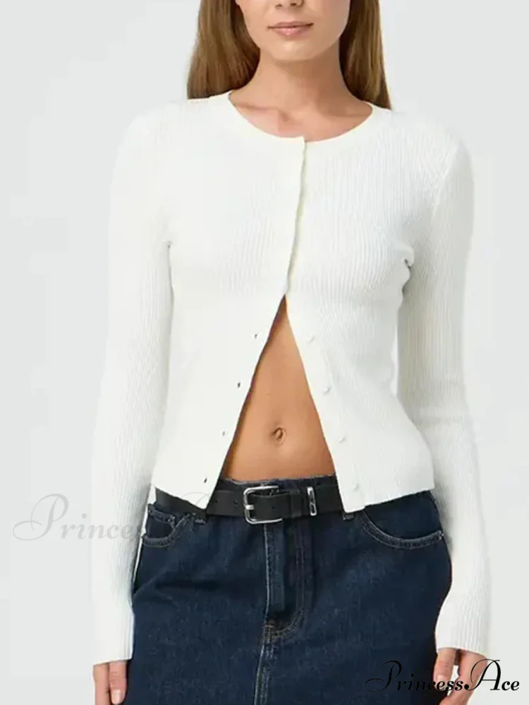 Monochromatic Textured Extended Sleeve Knit Cardigan - Image 13