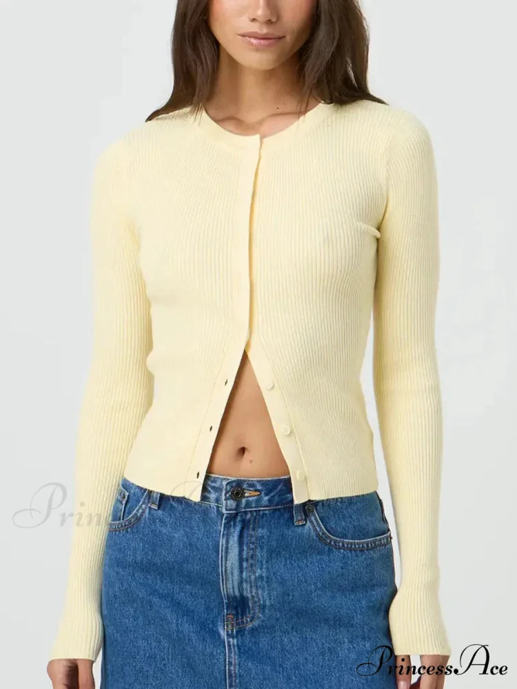 Monochromatic Textured Extended Sleeve Knit Cardigan - Image 4