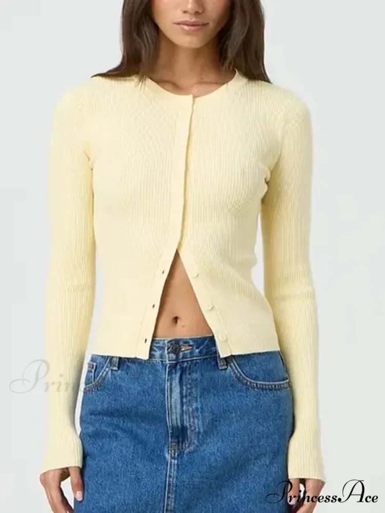 Monochromatic Textured Extended Sleeve Knit Cardigan - Image 8