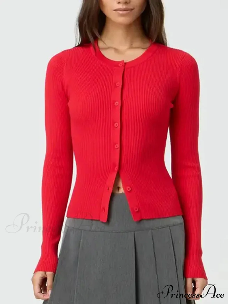 Monochromatic Textured Extended Sleeve Knit Cardigan - Image 9