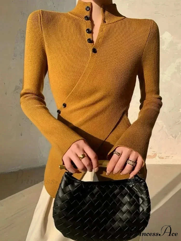 Monochromatic Uneven Length Sleeve Jumper - Image 2