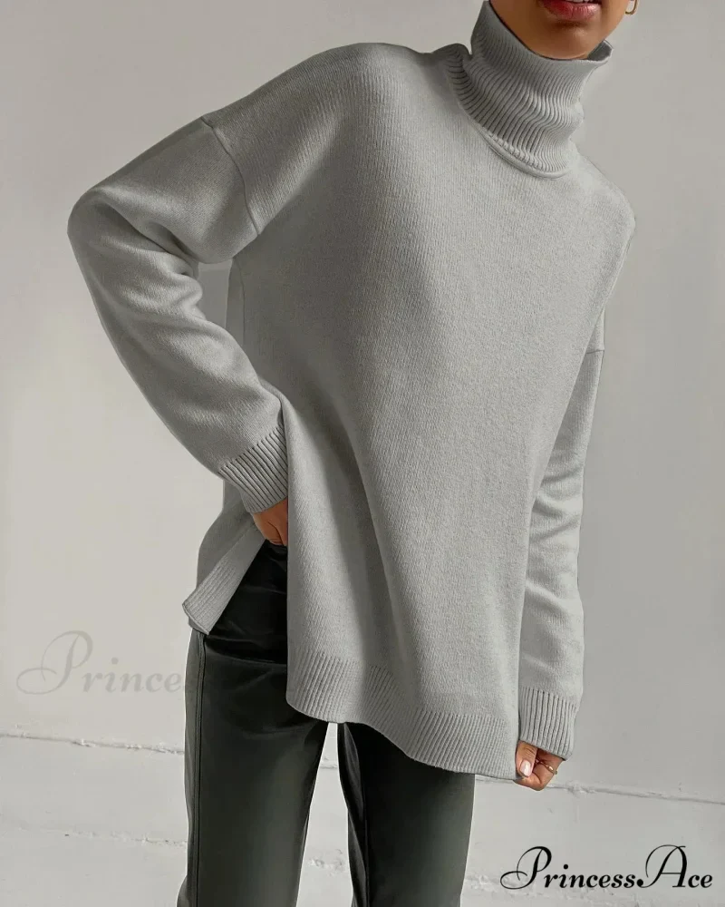 Multicolored High-necked Chunky Jumper - Image 2