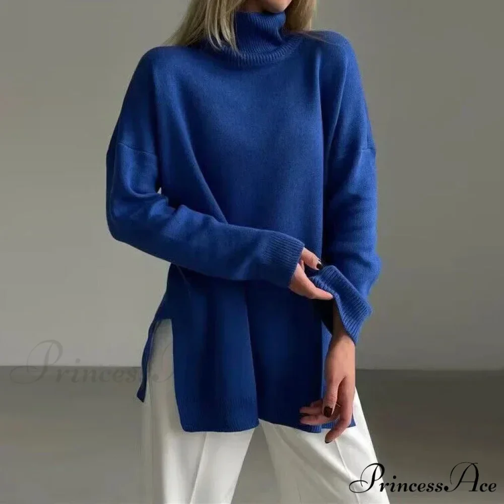 Multicolored High-necked Chunky Jumper - Image 4