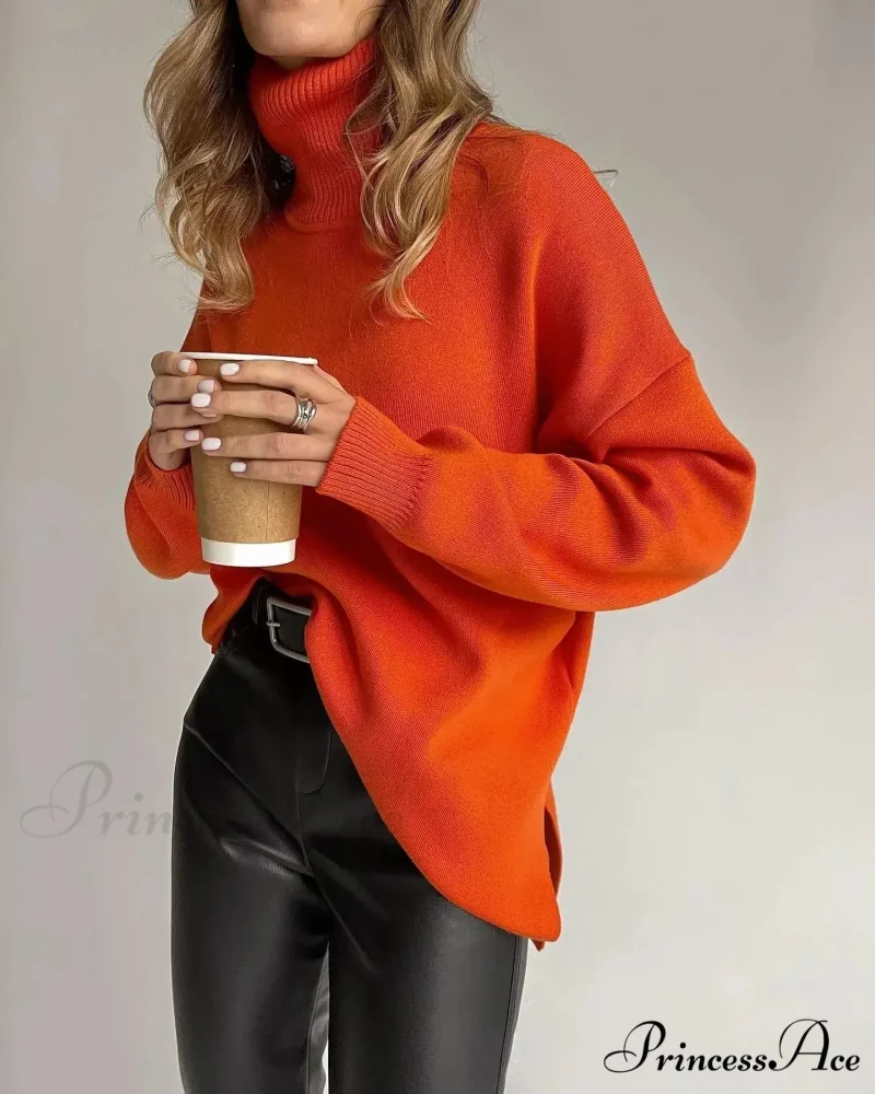 Multicolored High-necked Chunky Jumper - Image 7