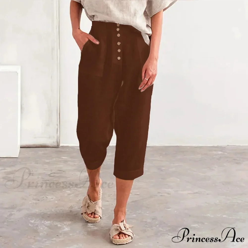 Multiple Clasp Wide Leg Cargo Trousers - Image 3